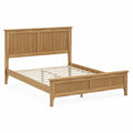 Cama de Madera de Roble con Cabecero 200x140 cm