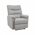 Sillón Reclinable de Microfibra Gris 105x75x90 cm